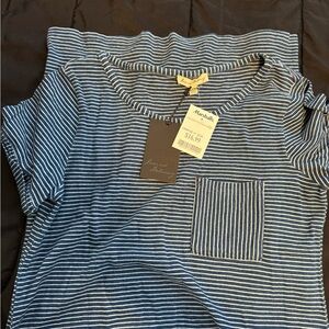 Striped Navy and White T-Shirt Dress